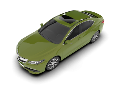 modern araba beyaz arkaplanda izole edilmiş 3 boyutlu görüntüleme