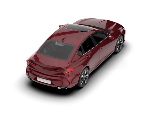 Siyah arka planda modern spor araba