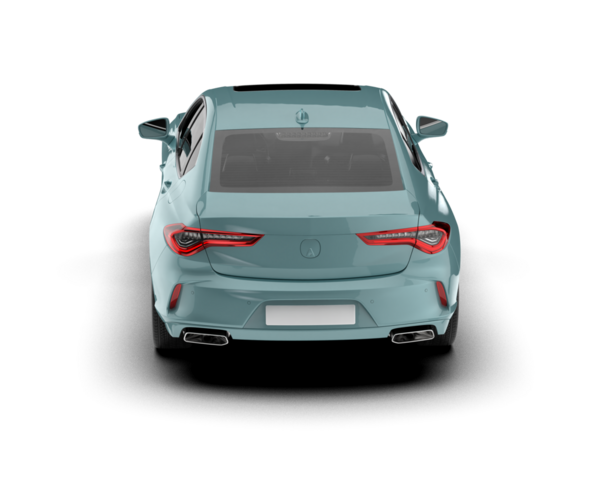 Modern araba arka planda izole edilmiş. 3D görüntüleme - illüstrasyon