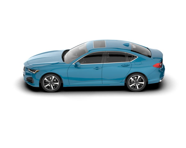 Gerçekçi bir araba. Yan görünüş. 3d oluşturma