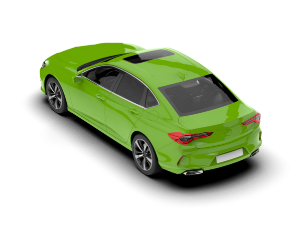 beyaz arkaplanda modern araba