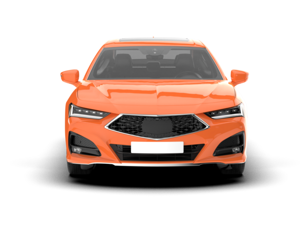 Araba modern araç beyaz arka planda izole edilmiş. 3d görüntüleme - üst görünüm