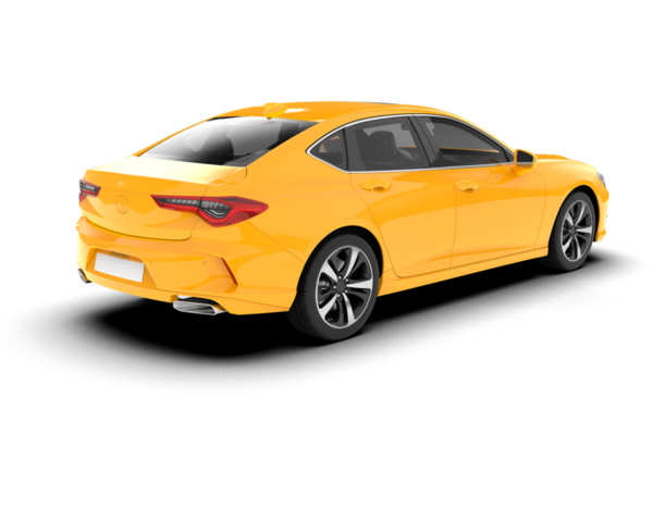 uzun gölgeli modern araba