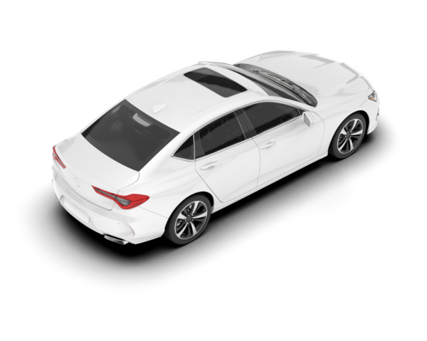 Beyaz araba. sedan. Beyaz sırtlı araba.