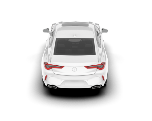 Modern araba manzarası. 3d illüstrasyon