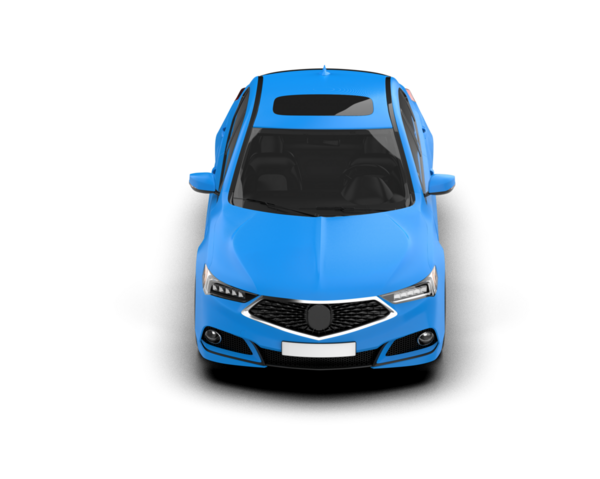 Araç yan görünümü beyaz arkaplanda izole edildi