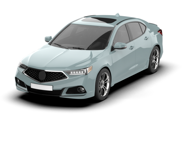 Beyaz arka planda modern bir araba. 3d oluşturma