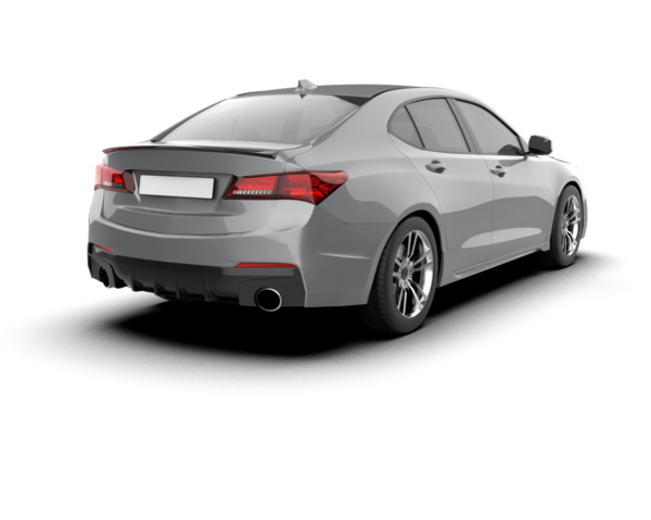 gerçekçi SUV aracı arka planda izole edildi