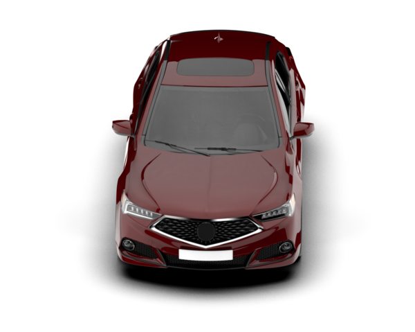 Siyah arka planda modern bir araba. 3d oluşturma