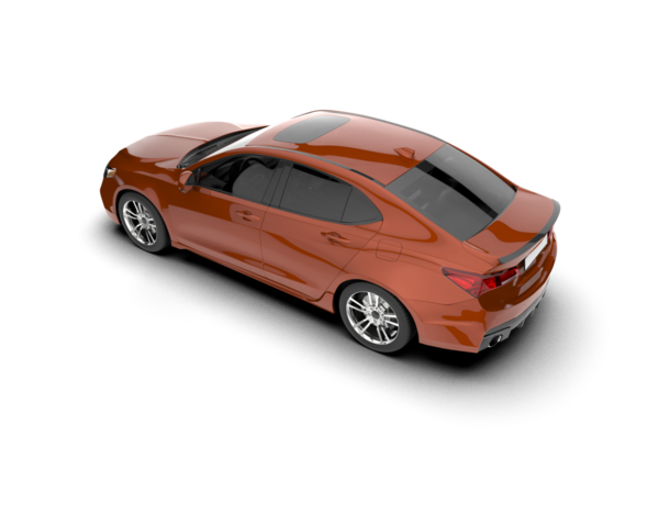 Gri arka planda modern kırmızı araba