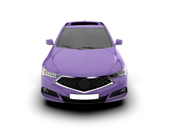 modern mor araba beyaz arka planda izole edilmiş