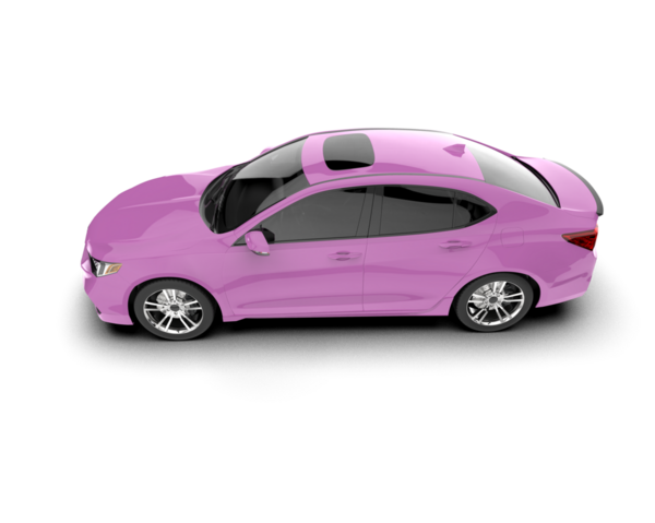 modern şehir arabası beyaz bir arka planda izole edilmiş, gölgesi 3 boyutlu.