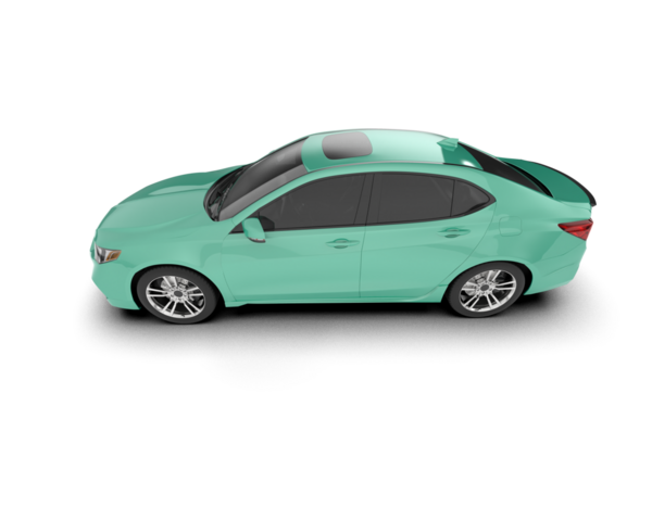 modern yeşil spor araba