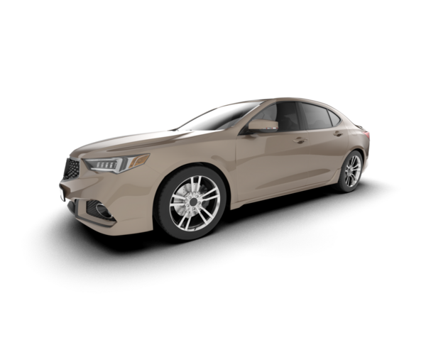 modern araba beyaz arkaplanda izole edildi