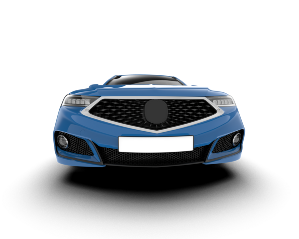 Gri arka planda izole edilmiş modern spor araba. 3 Boyutlu Hazırlama.