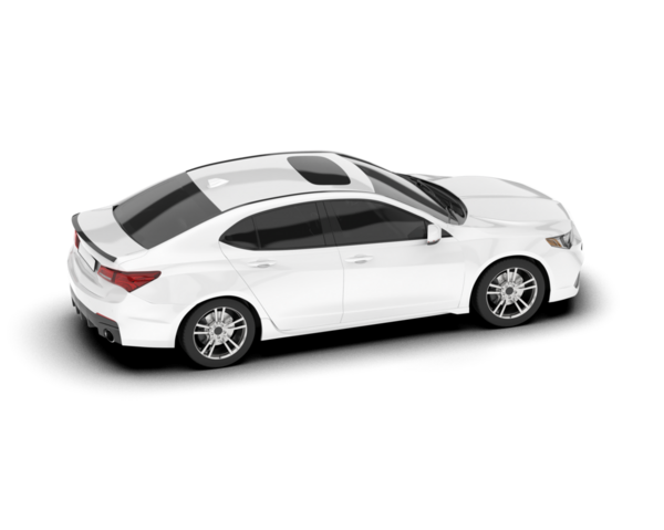 beyaz arka planda modern beyaz araba