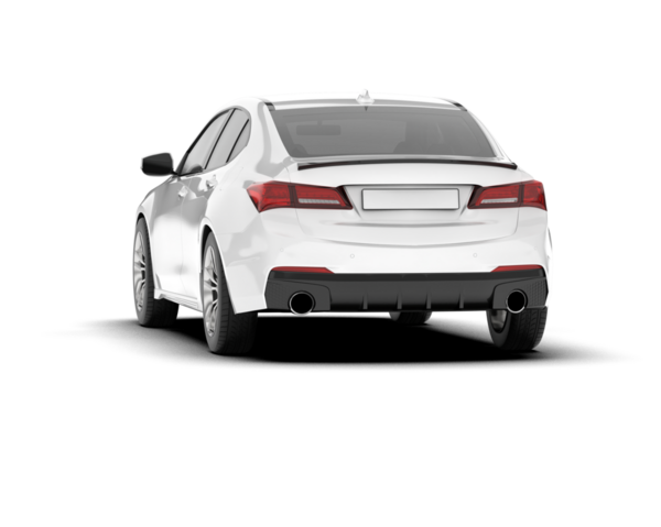 Beyaz arka planda modern bir araba. vektör illüstrasyonu