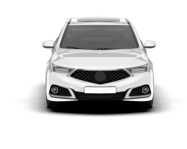 Beyaz arka planı olan beyaz araba.