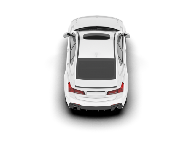 Beyaz arka planda modern spor araba, vektör görünümü
