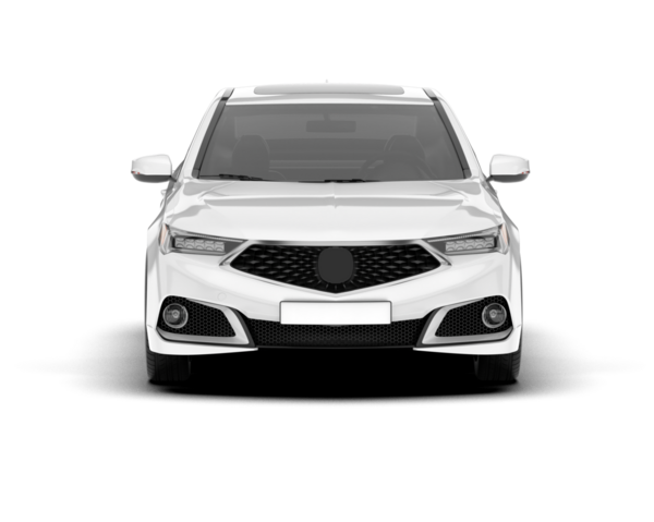 Beyaz bir arka planda beyaz araba