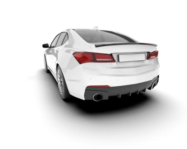 Beyaz modern spor araba