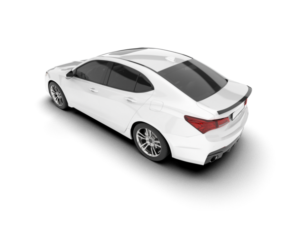 modern araba ön görünümü beyaz arkaplanda izole