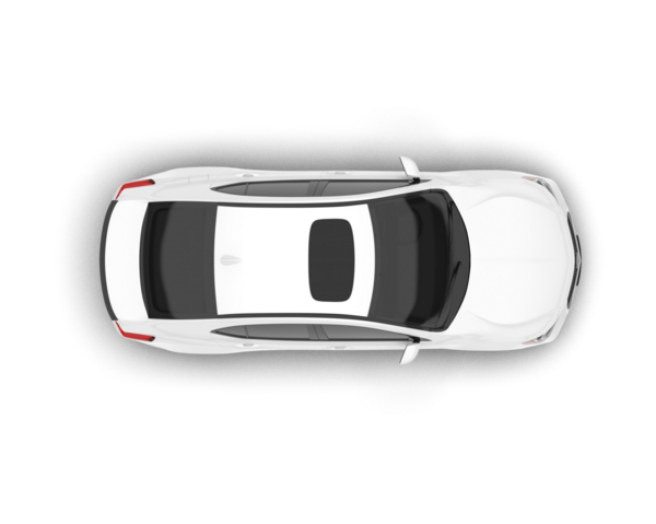 araba üst görünümü, vektör illüstrasyonu