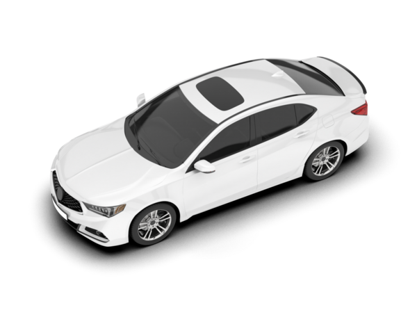 modern araba beyaz arka planda izole edildi. 3 d illüstrasyon