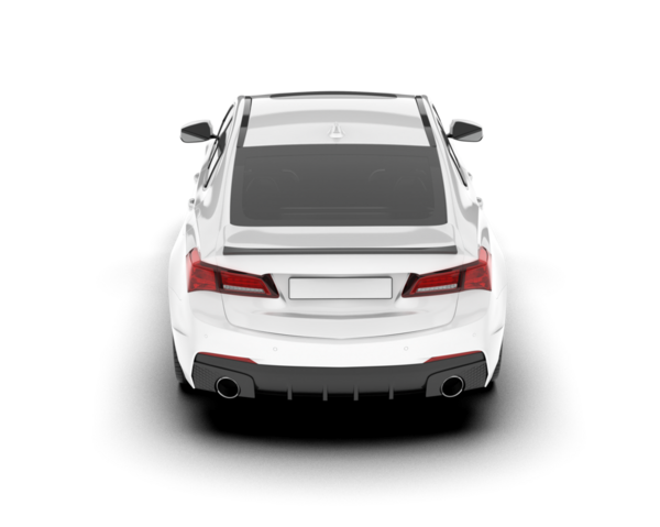 araba beyaz arkaplanda izole edildi