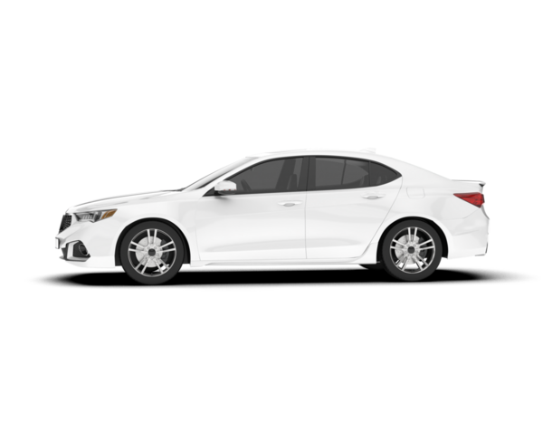 Beyaz arka planda beyaz lüks araba