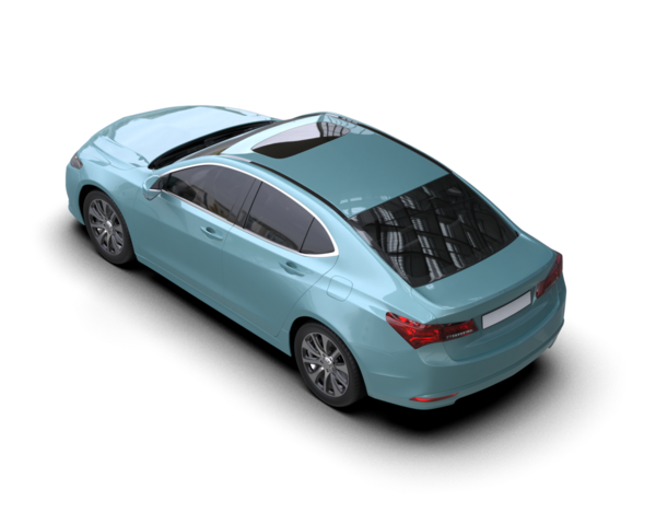 modern araba siyah arka planda izole edilmiş.