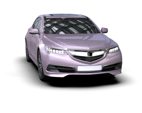 beyaz arkaplanda modern araba