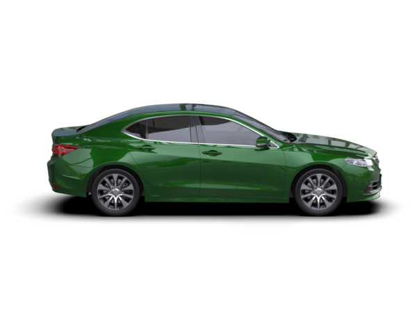 Siyah arka planda izole edilmiş yeşil modern araba. 3d oluşturma