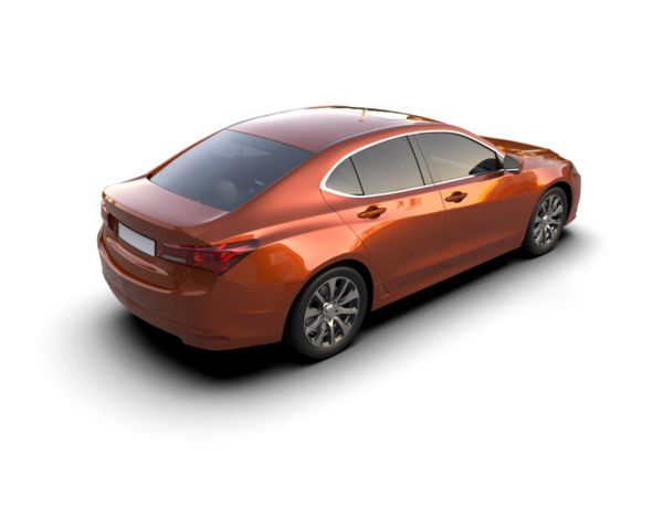 Hafif arka planda modern kompakt araba. 3 Boyutlu Hazırlama.