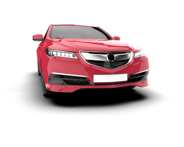 beyaz arkaplanda modern araba