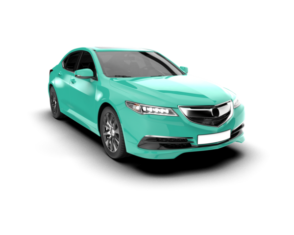 Beyaz arka planda modern bir araba. 3d oluşturma