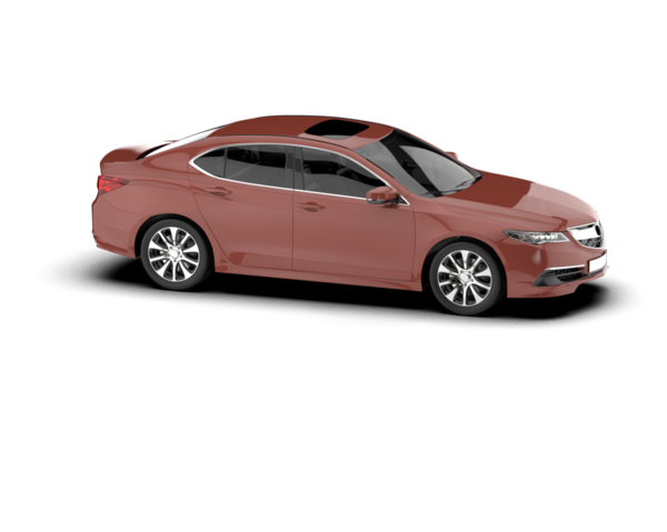 Modern araba. 3d illüstrasyon