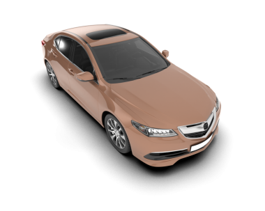 Gri arka planda modern araba, 3 boyutlu görüntüleme