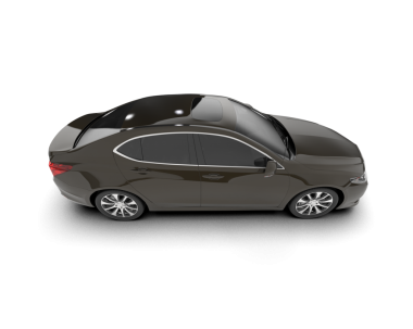 araba tarafı beyaz arkaplanda izole edildi