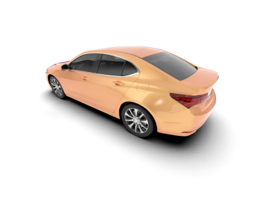 Modern lüks araba beyaz arka planda izole edilmiş ve kırpma yolu yok. 3d oluşturma