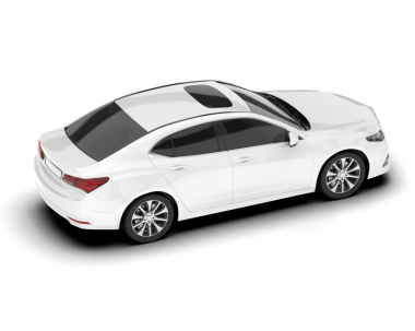 modern araba beyaz arkaplanda izole edildi