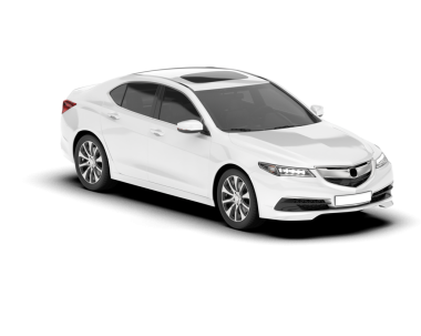 Beyaz arka planda modern bir araba. 3d oluşturma