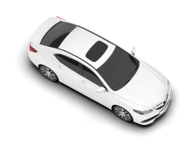 Beyaz arka planda modern bir araba. 3d oluşturma