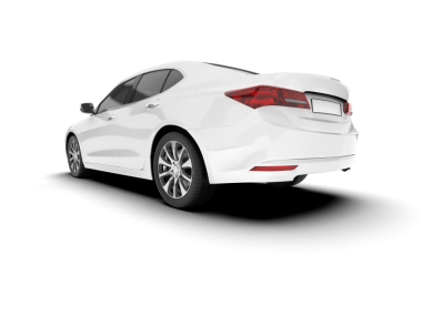 modern beyaz araba beyaz arka plan üzerinde izole