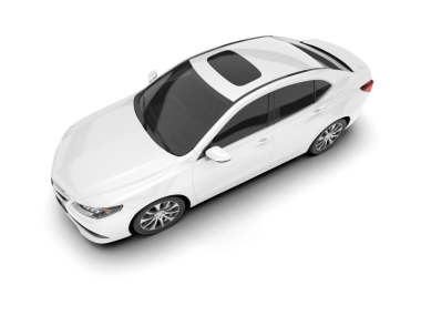 Araba beyaz arka planda izole edilmiş. 3d illüstrasyon