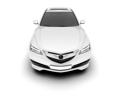 araba beyaz arkaplanda izole edildi