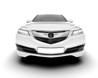 modern araba beyaz arka planda izole edildi. 3 boyutlu görüntüleme