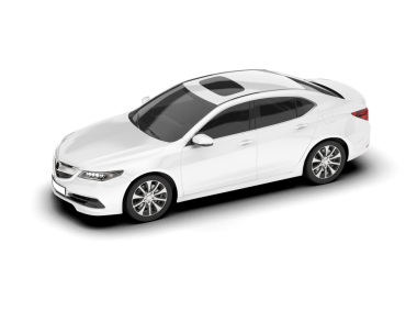 Gerçekçi bir araba. Beyaz bir arabanın vektör illüstrasyonu