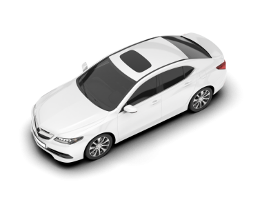 Gerçekçi bir SUV arabası. Kopyalama alanı olan kenar görünümü.