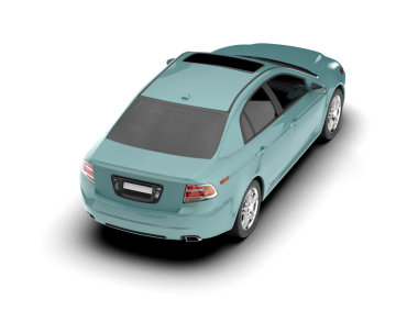 Beyaz arka planda modern bir araba. 3 Boyutlu Hazırlama.